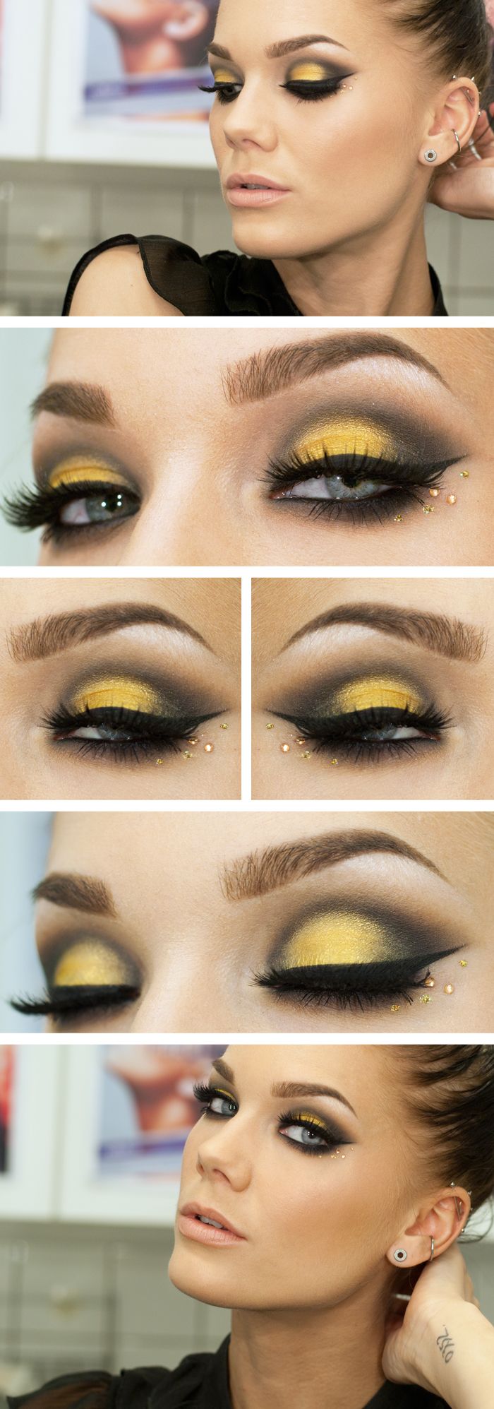 Faddish Yellow Eye Makeup Tutorial