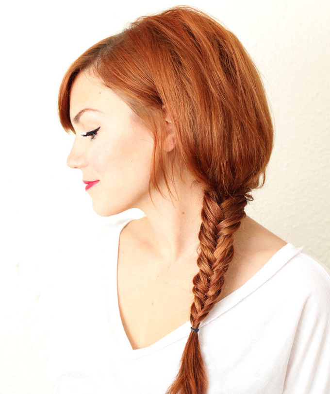 Fishtail Braid for Red Hair