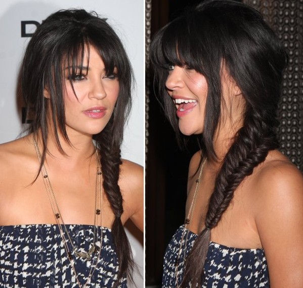 Fishtail Braid with Bangs