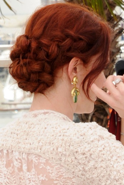 Fishtail Bun for Red Hair