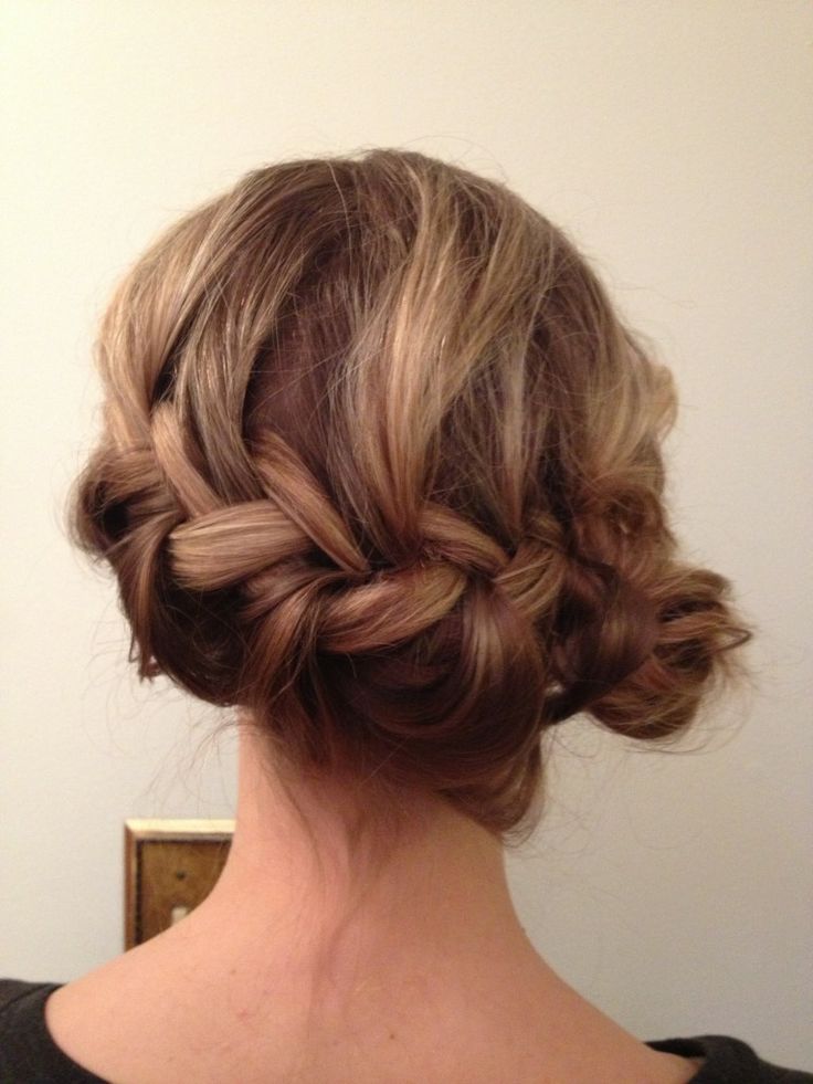 French Braid to Side Bun