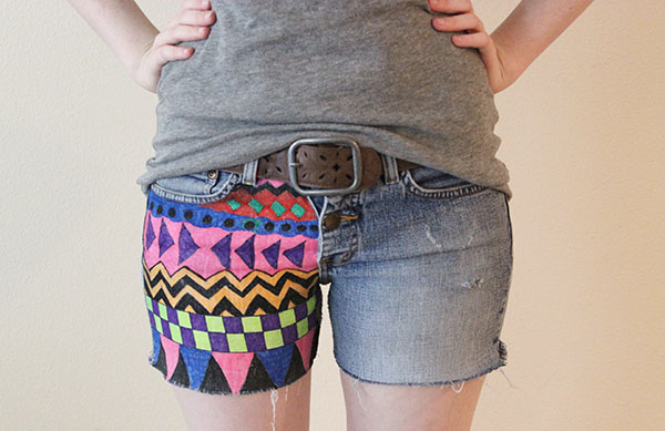 Geometric Print Shorts