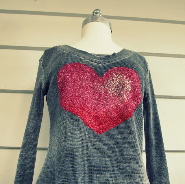 Glitter Heart Shape