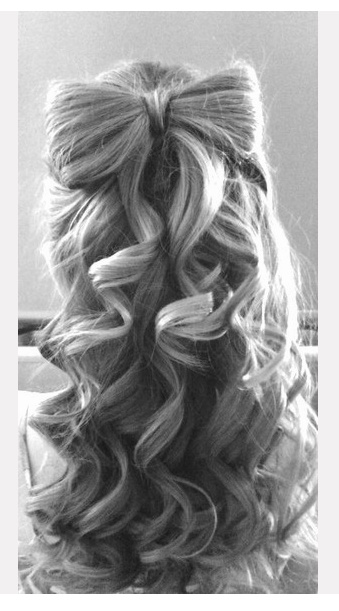 Gorgeous Bow Hairstyle Idea