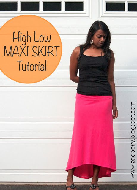 High Low Maxi Skirt