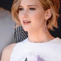 Jennifer Lawrence Short Wavy Cut