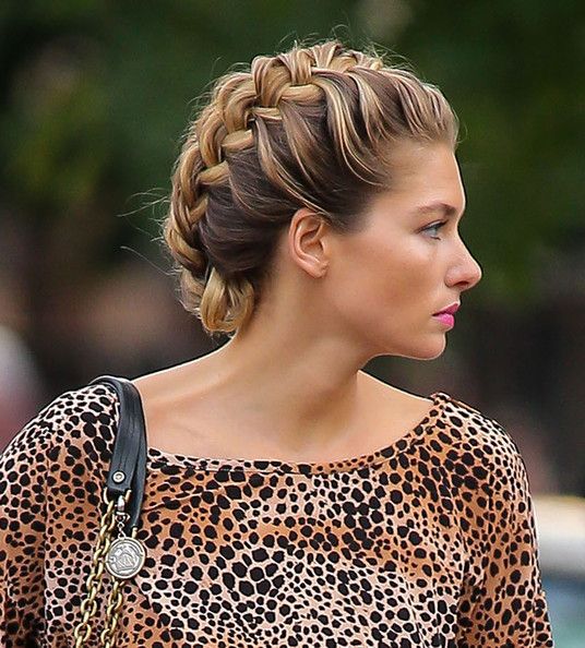 Jessica Hart's Crown Braid