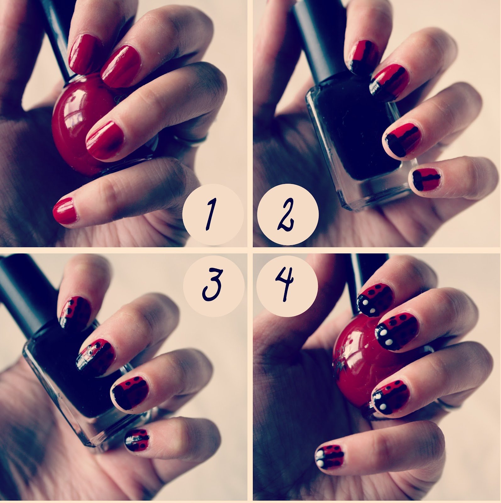 Ladybird Nail Tutorial