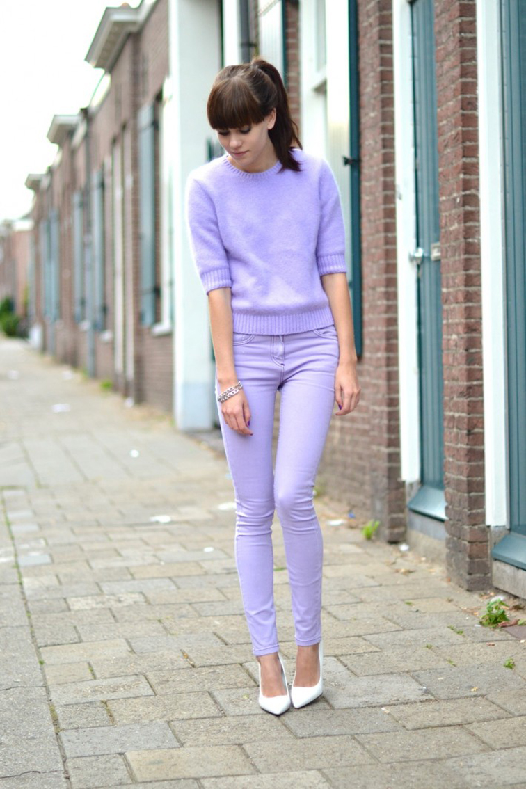 MONOCHROMATIC OUTFIT IDEAS - Purple Top