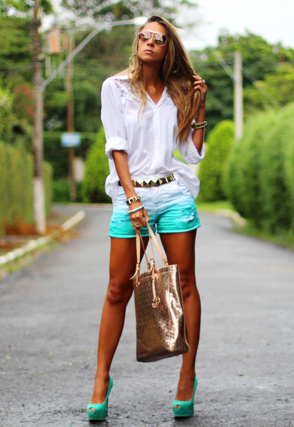 Mint Outfit Ideas - Mint Shorts