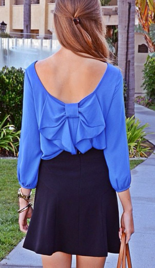 Navy Bow Outfit