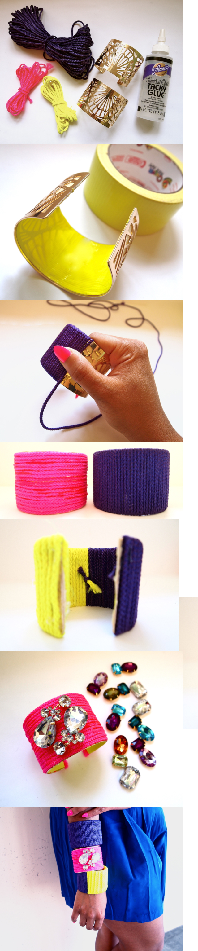 Neon Rope Cuff