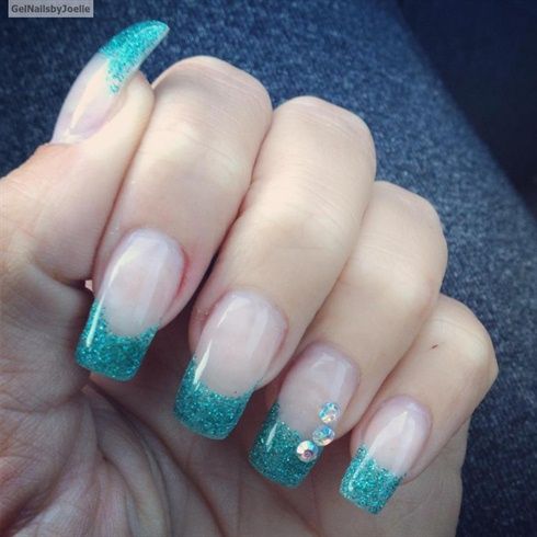 Ocean Blue Nails