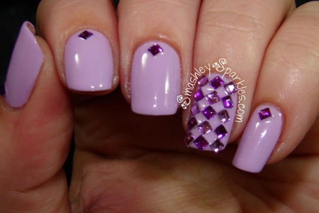 Purple Nail Design