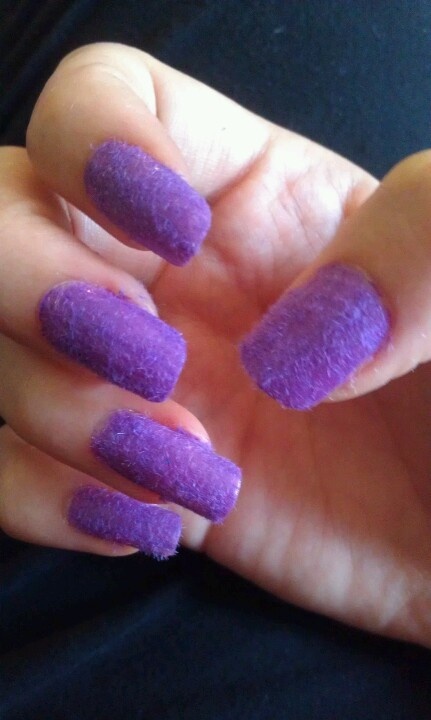 Purple Velvet Nails