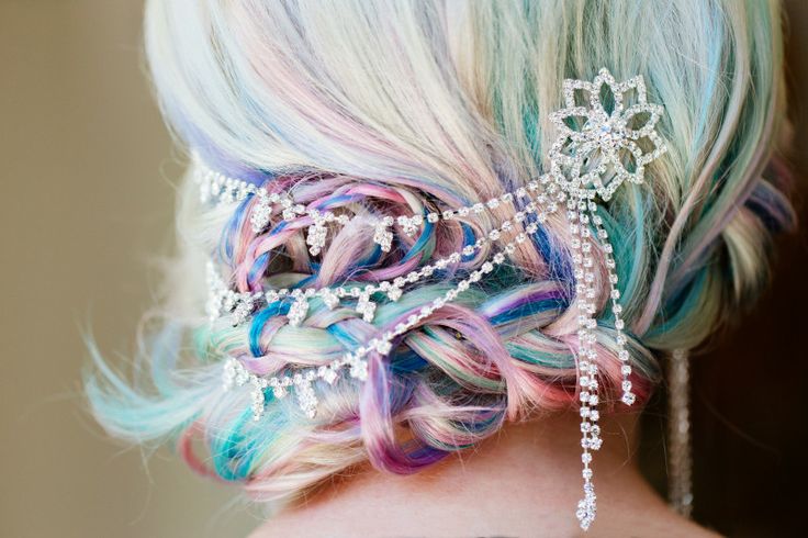 Rainbow Updo Hairstyle