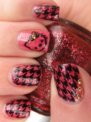 Red and Black Nails