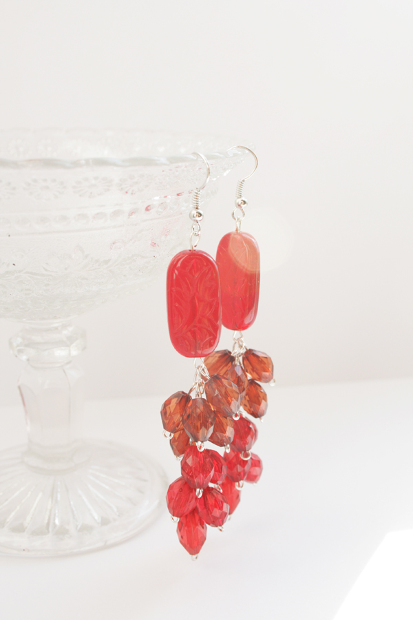 Red earrings