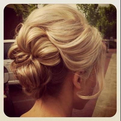 Romantic Bobby Pinned Updo Hairstyle