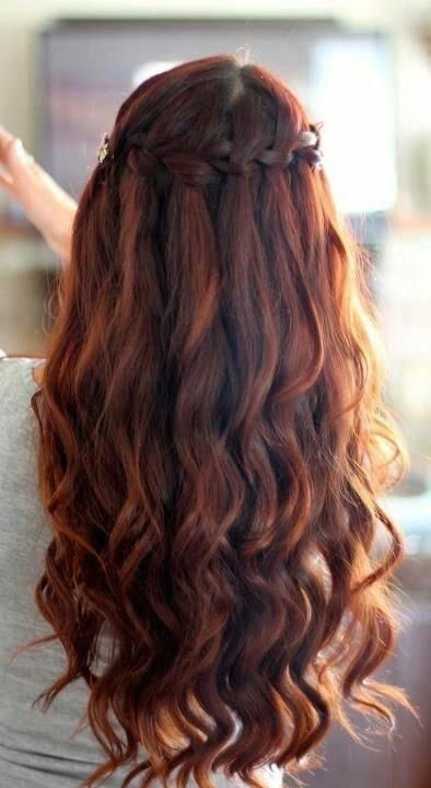 Romantic Waterfall Hairstyle