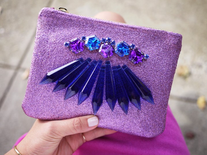 Shiny Purple Purse