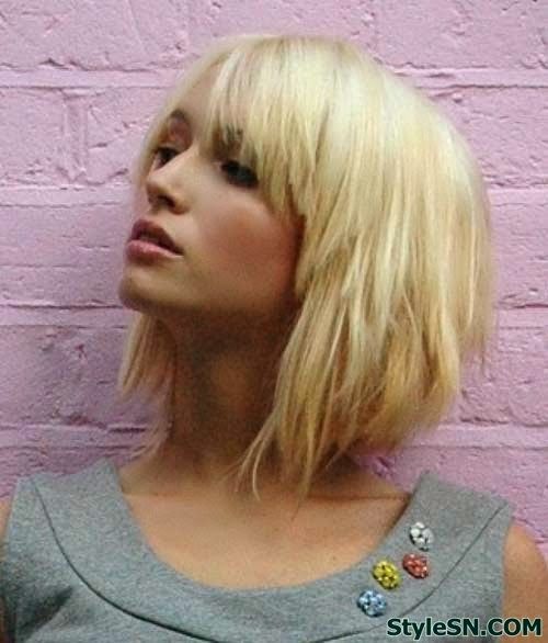 Layered Blonde Bob