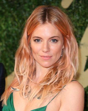 Sienna Miller Rose Gold Hair