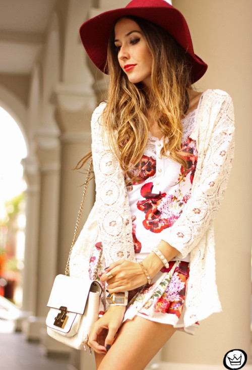 Street Style Dresses - Floral Print Dress