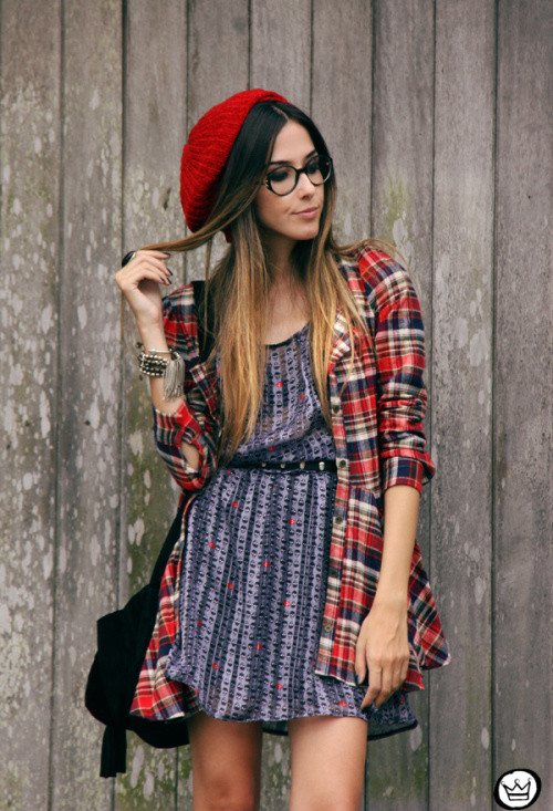 Street Style Dresses - Mini Print Dress