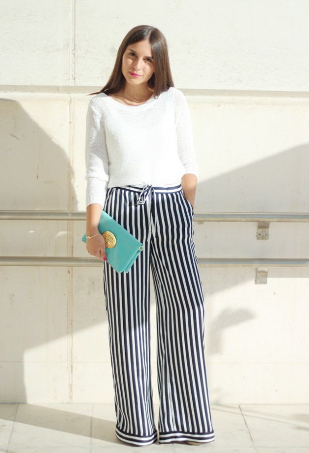 Striped Palazzo Pants