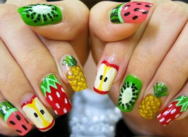 Summer Fruit Nail Designs