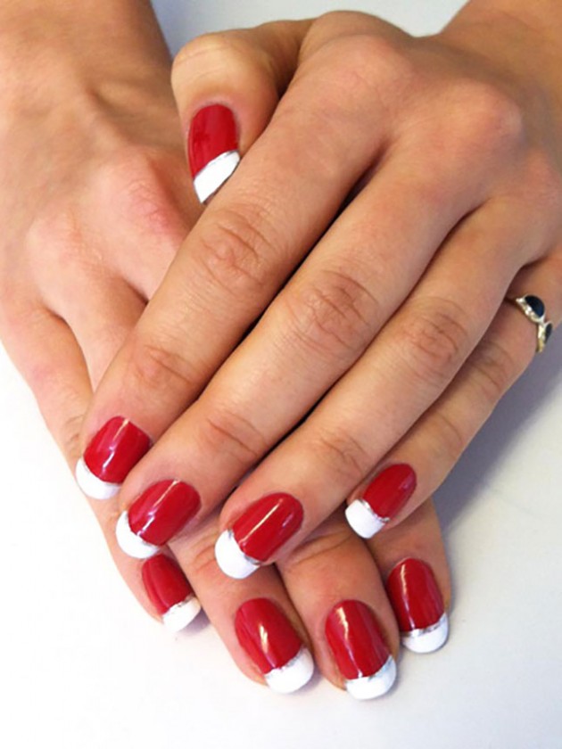 The Holiday French Nail Design