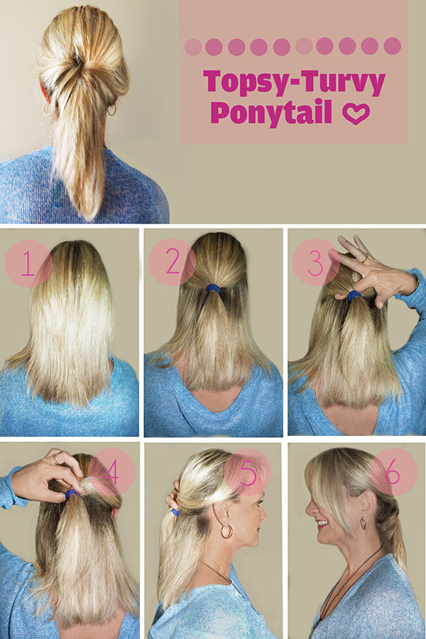 Topsy-turvy Ponytail