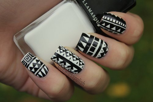 Tribal Nail Art Designs