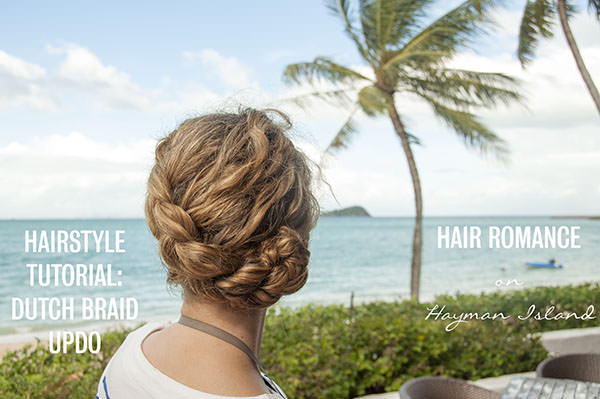 ASYMMETRICAL DUTCH BRAID UPDO