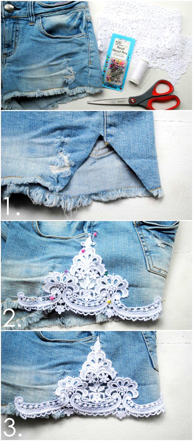 Add Lace to Denim