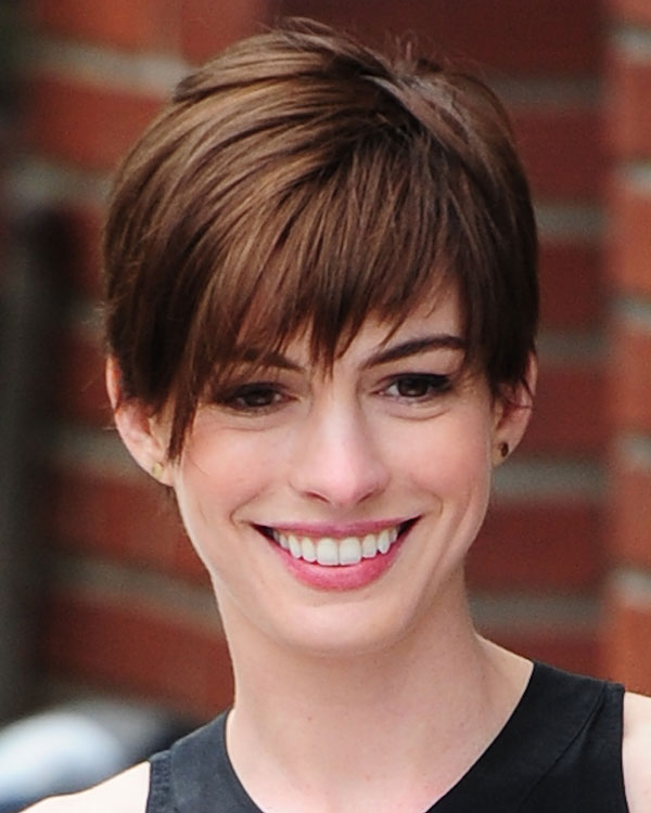 Anne Hathaway Pixie Haircut