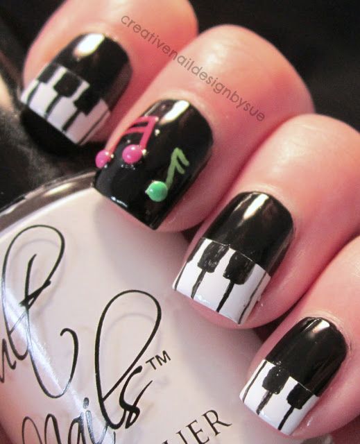 Black and White Nails