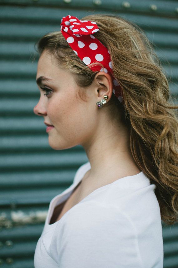 Brunette Curls with Dolly Bow Headband