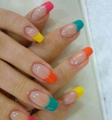 Colorful Bright Nails