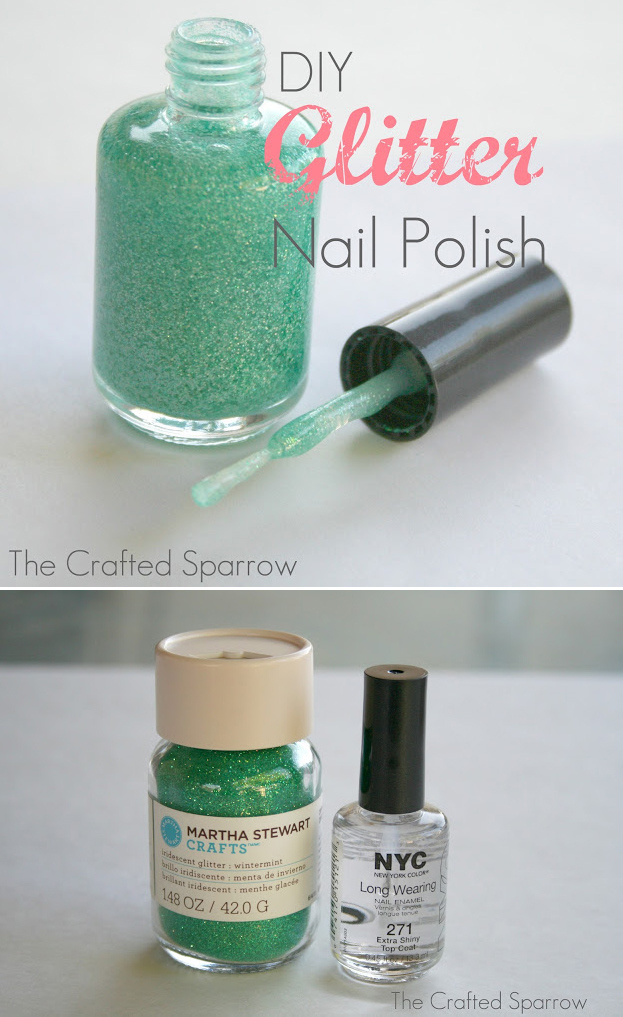 DIY Glitter Nail Polish