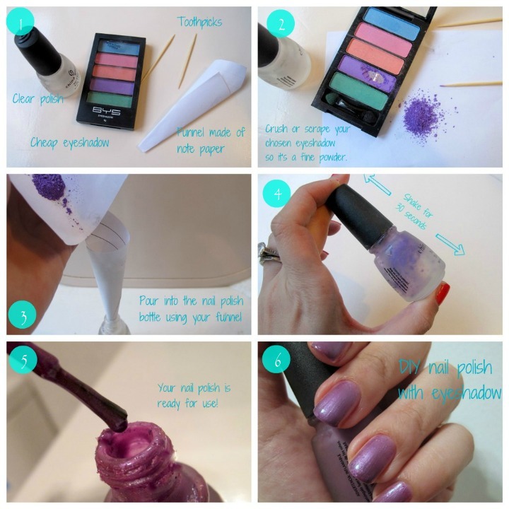 DIY Purple Nail Polish