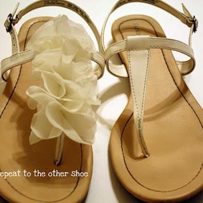 DIY T-strap Sandals