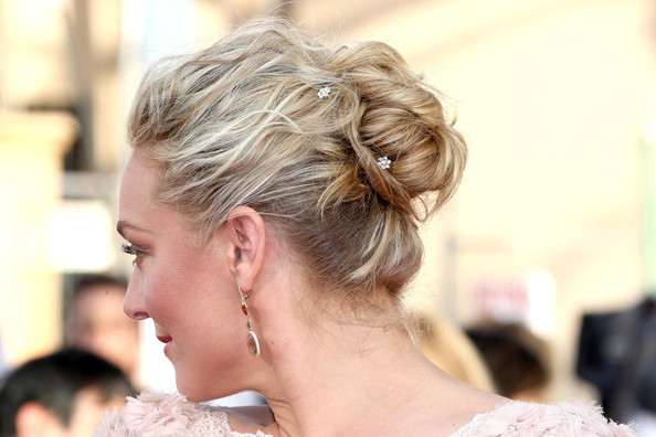 Elisabeth Rohm Twisted Bun