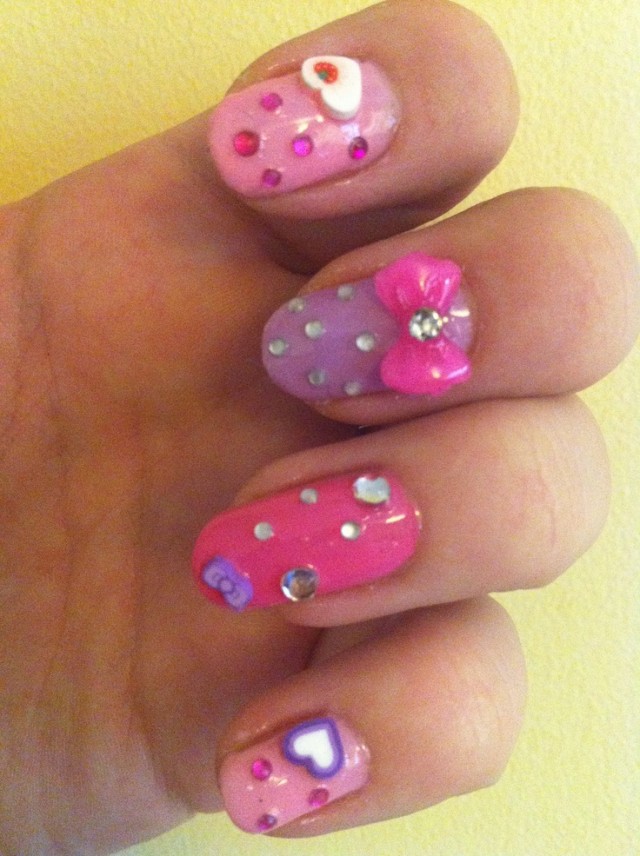 Embellished Pastel Nail Design