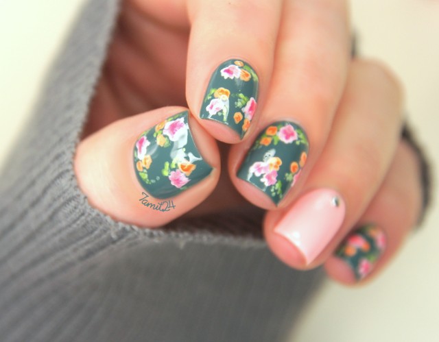 3. Vintage Floral Nail Design Tutorial - wide 10