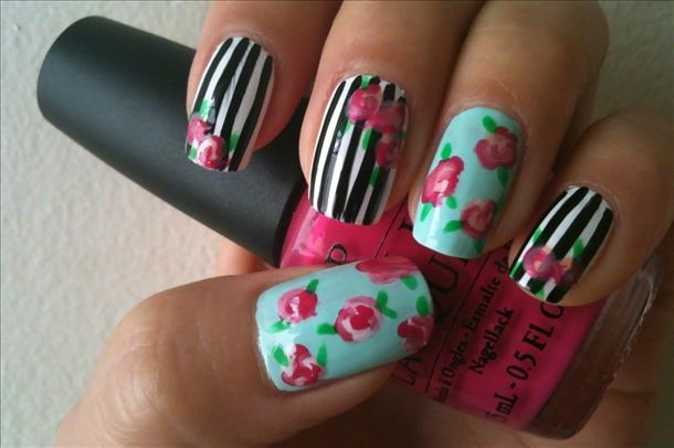 Floral Nail Design