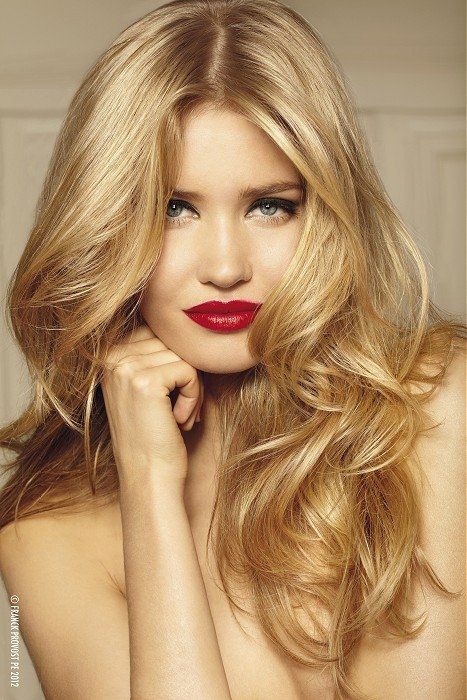 Golden Curls and Red Lips