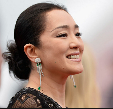 Gong Li Twisted Bun Hairstyle