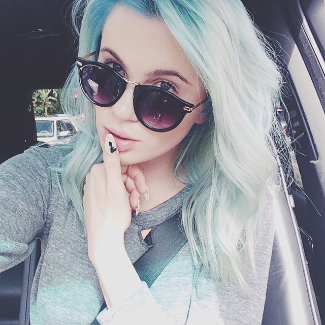 Ireland Baldwin Blue Hair